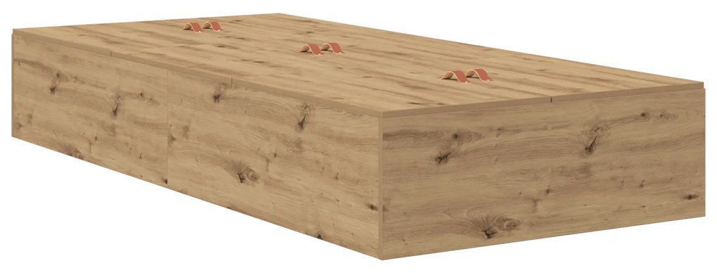Estrado de Cama vidaXL em Carvalho Artesanal 90x200 cm