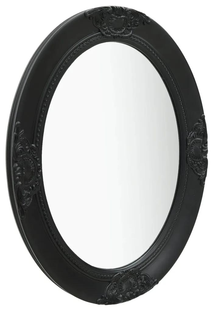 Espelho de parede estilo barroco 50x70 cm preto