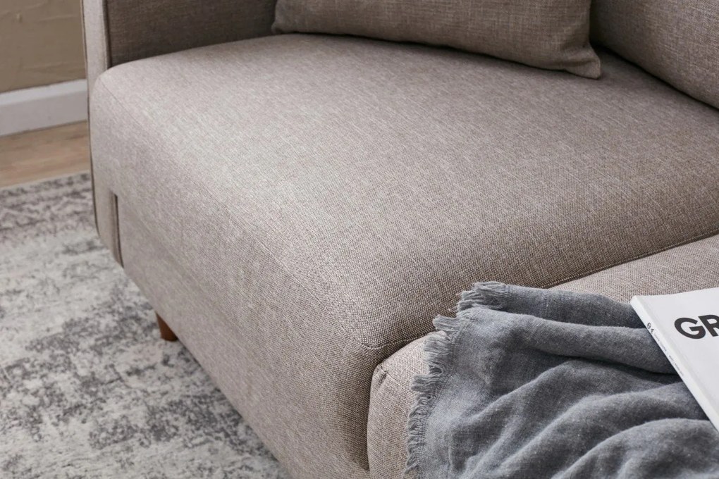 Sofá de 2 Lugares Eva – Creme – 155 cm x 82 cm x 90 cm