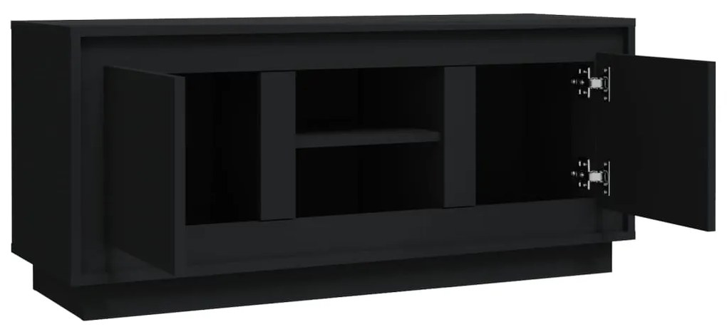 Móvel para TV 102x35x45 cm madeira processada preto