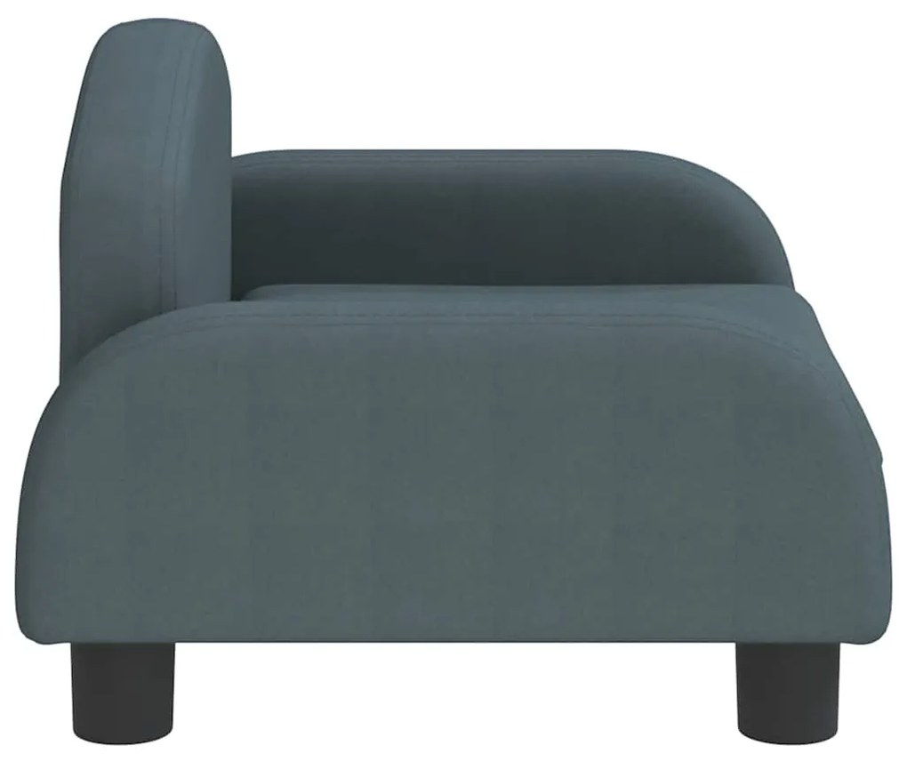 Cama para cães 50x40x30 cm tecido cinzento-escuro