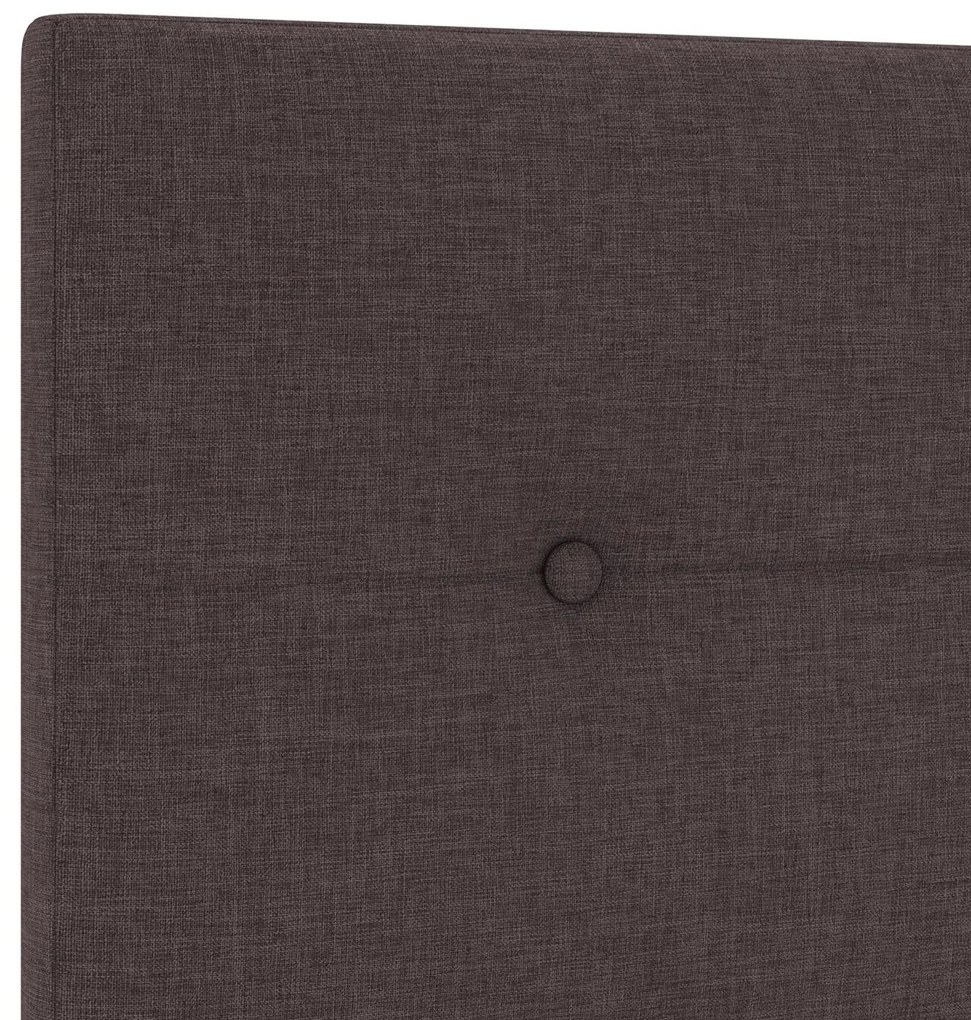Cama de tecido marrom escuro vidaXL 120x190 cm