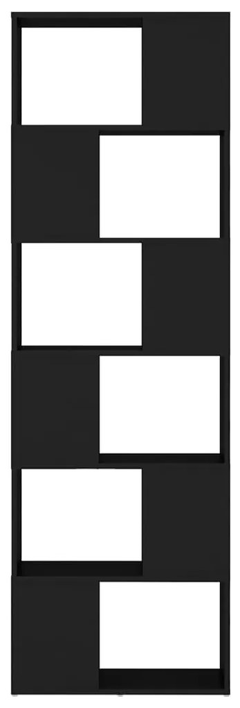 Estante/divisória 60x24x186 cm contraplacado preto