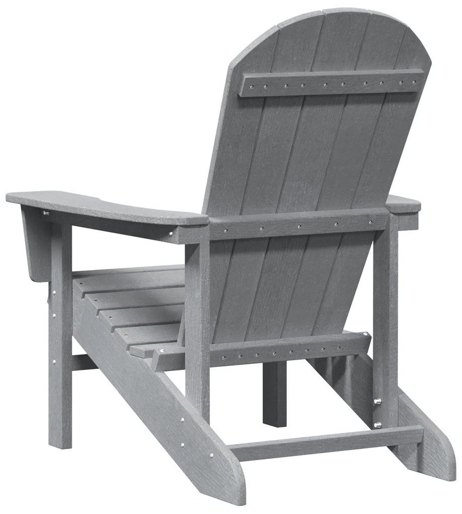 Cadeira Adirondack Cinzento Claro 74x82x91 cm HDPE