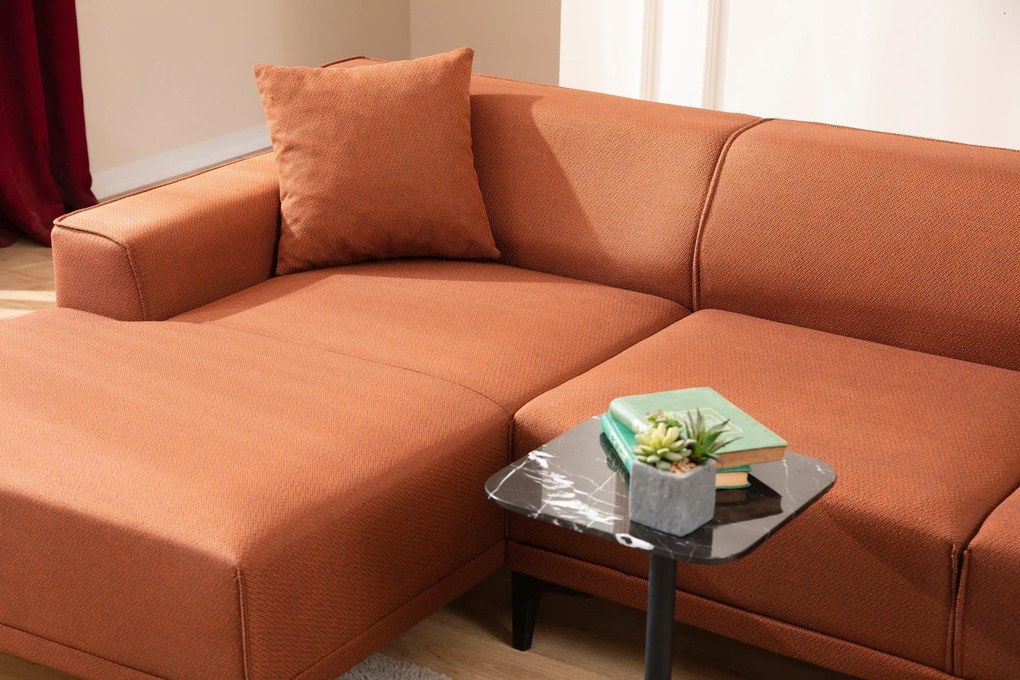 Sofá de Canto Petra – Laranja – 145 x 250 cm