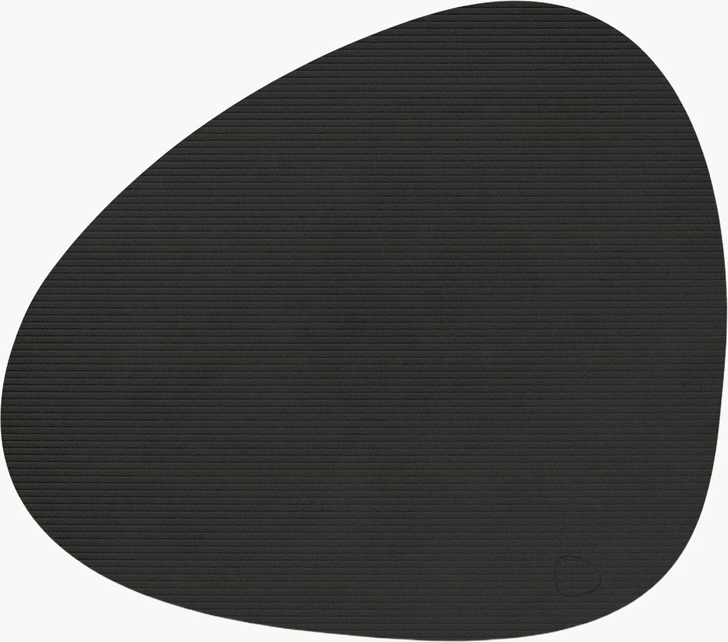 Individuais de mesa assimétricos em pele Corduroy, conjunto de 2