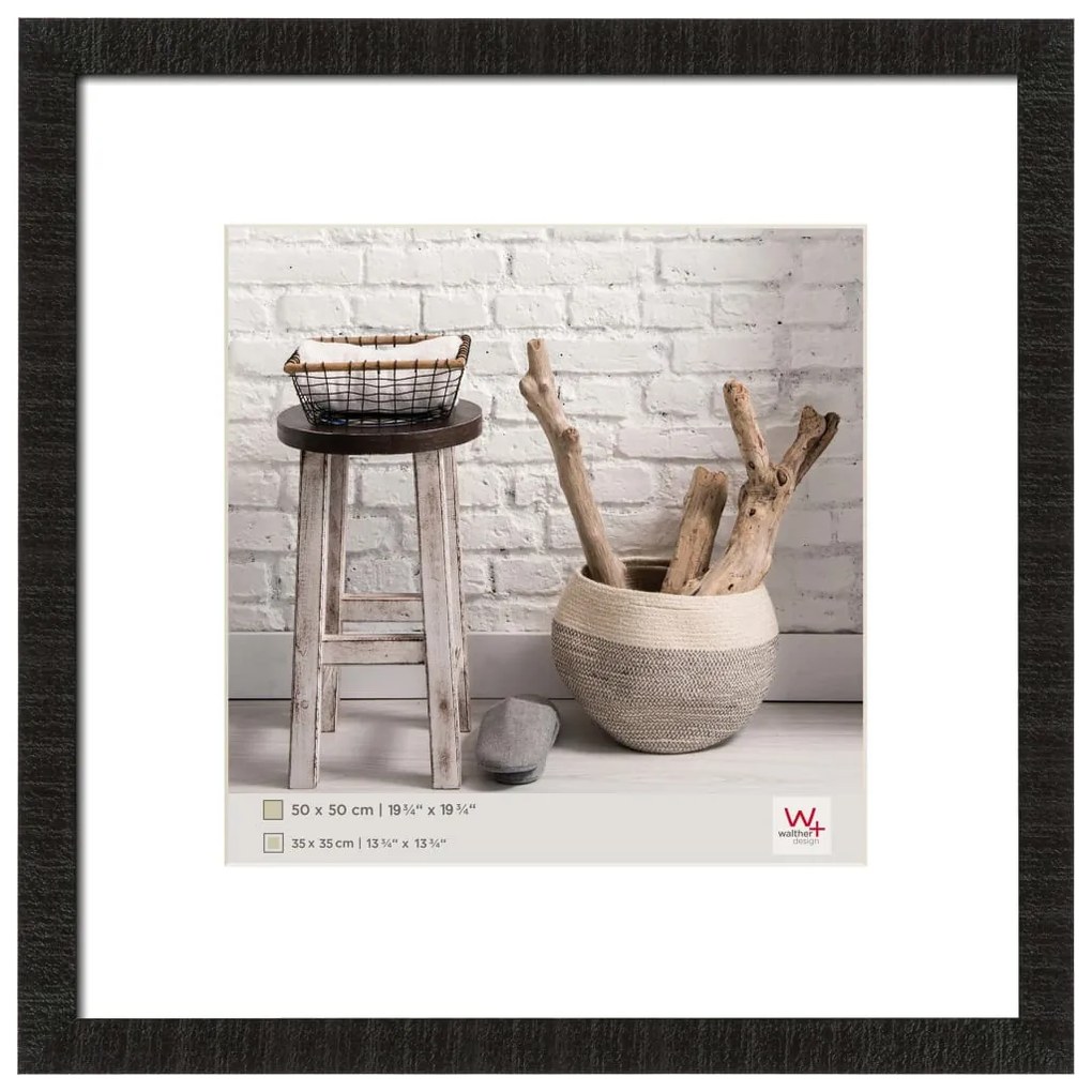 430802 Walther Design Moldura para quadro Home 50x50 cm preto