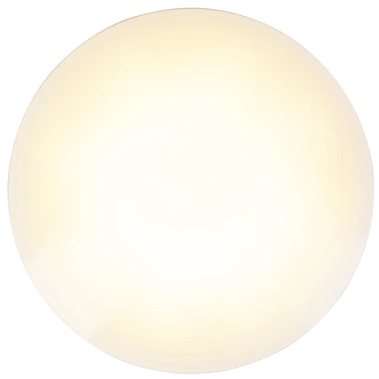 Candeeiro de teto moderno branco com LED 15W IP44 - Tiho Moderno