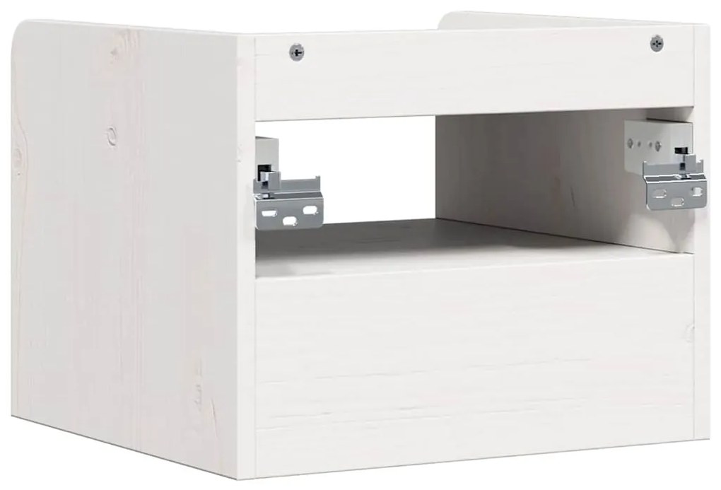 Mesa-de-cabeceira com gaveta Montado na parede Branco 38 x 36 x 29,5 c