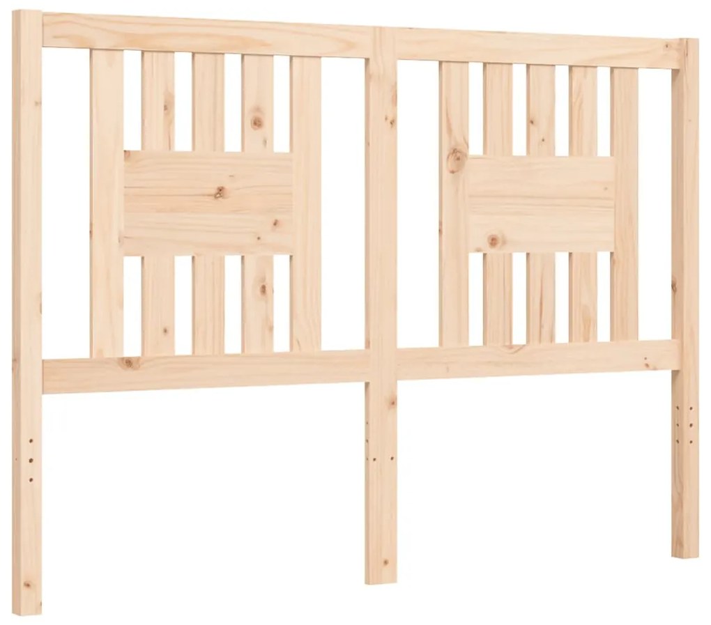 Estrutura de cama de casal c/ cabeceira madeira maciça