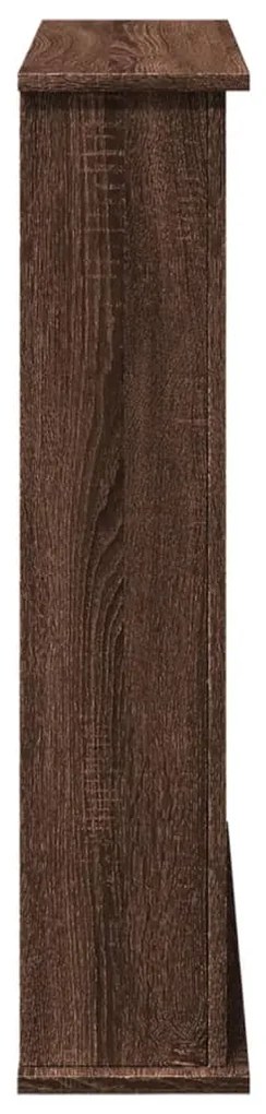 Cornija lareira 75x20x87,5 cm deriv. madeira carvalho castanho