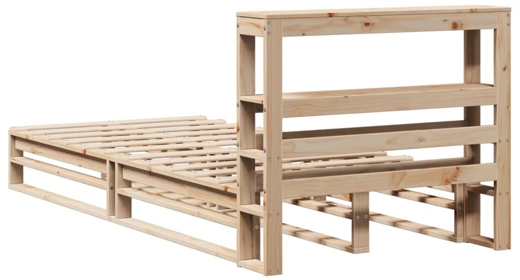 Cama sem colchão 90x190 cm madeira de pinho maciça