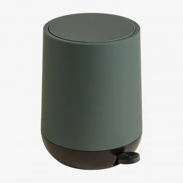 Lixeira Vesey Com Tampa E Pedal Verde Éter - Sklum