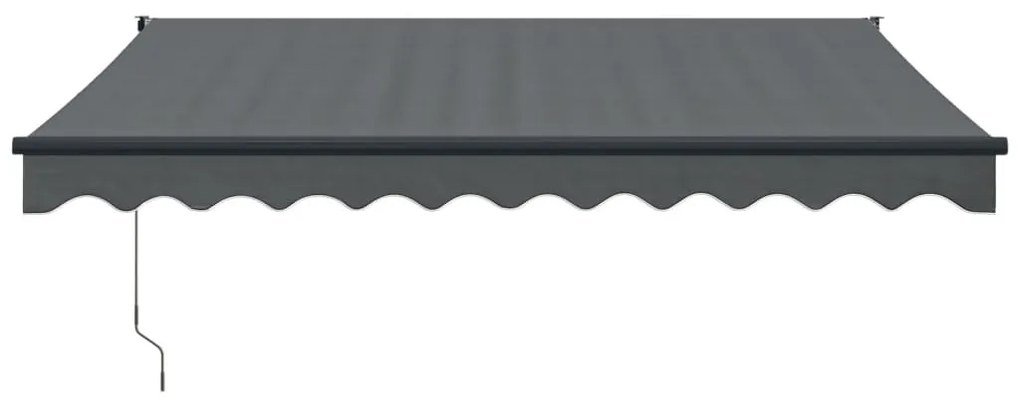 Toldo retrátil automático 3,5x2,5 m antracite
