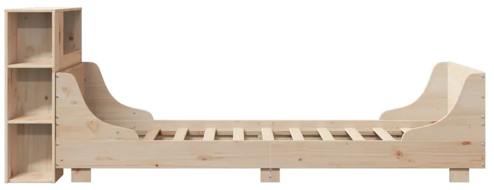 Cama sem colchão 75x190 cm madeira de pinho maciça