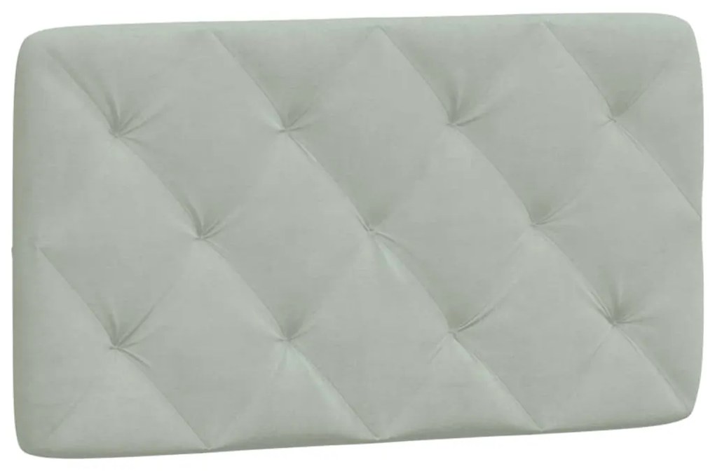 Estrutura de cama sem colchão 80x200 cm veludo cinzento-claro