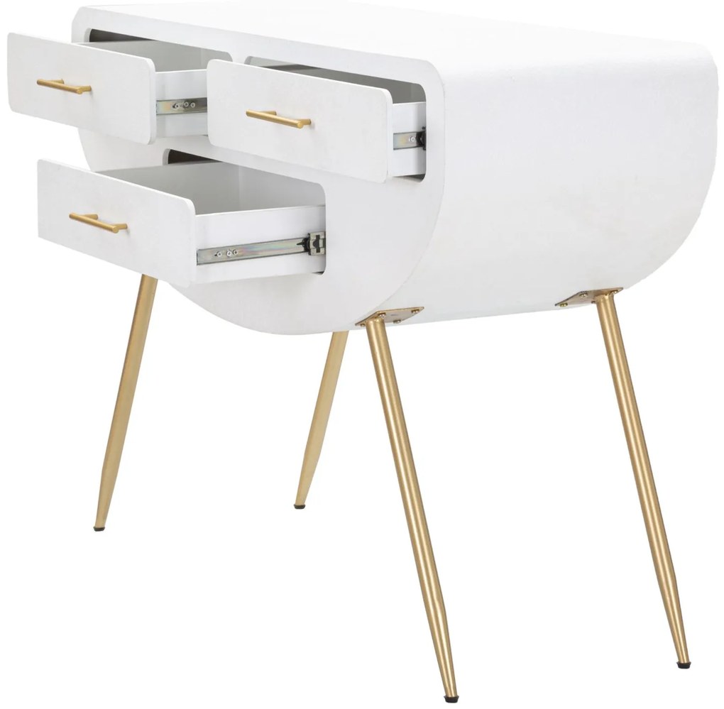 MESA CONSOLA VENUS BRANCA 110X40X80 CM