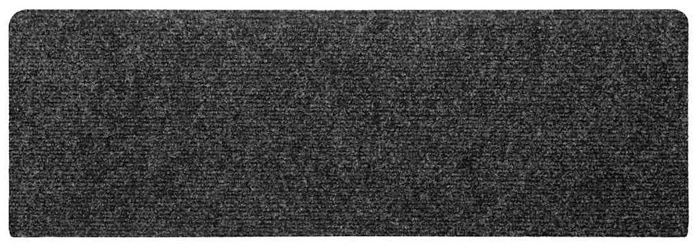 Tapetes de escada autoadesivos 30 pcs 65x21x4 cm cinzento