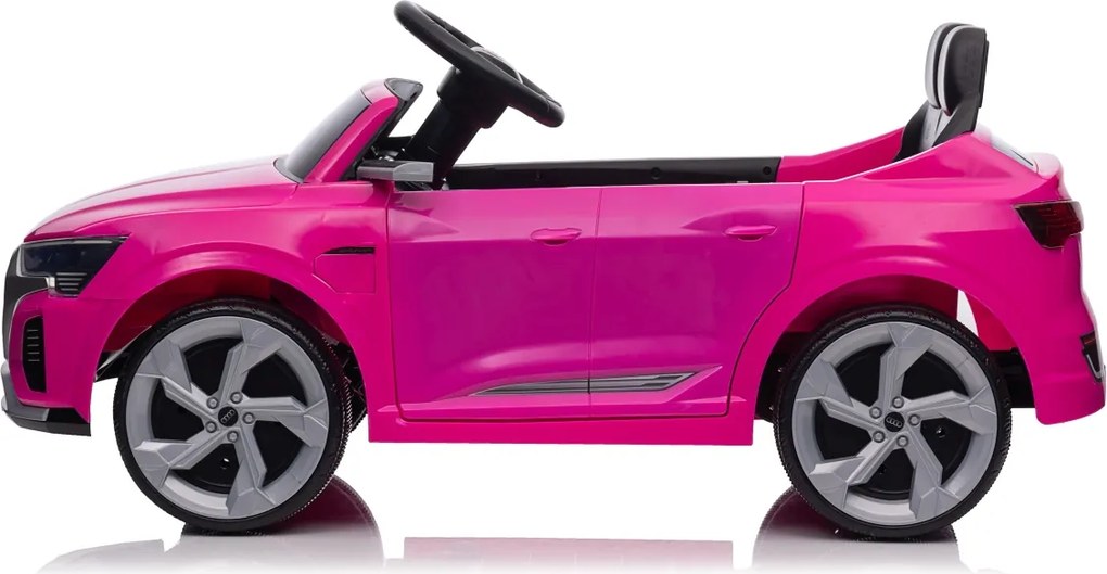 Carro elétrico para Crianças 12V 4x4 Audi SQ8, Rodas de espuma EVA, comando, assento Couro ecológico Rosa