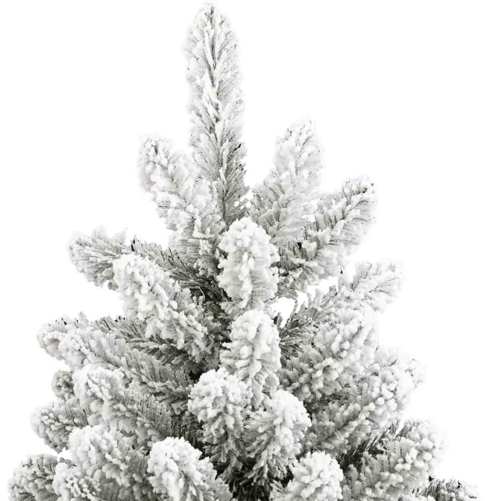 Árvore de Natal artificial articulada c/ flocos de neve 270 cm