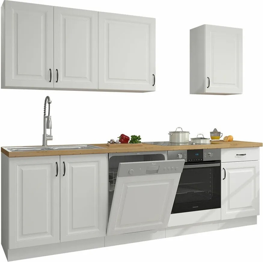 Conjunto de cozinha modular Retro White 150