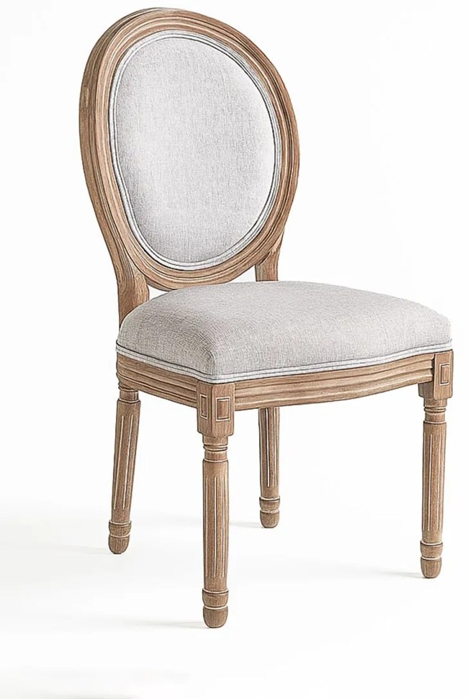 Pack 4 Cadeiras Palace - Cinza claro