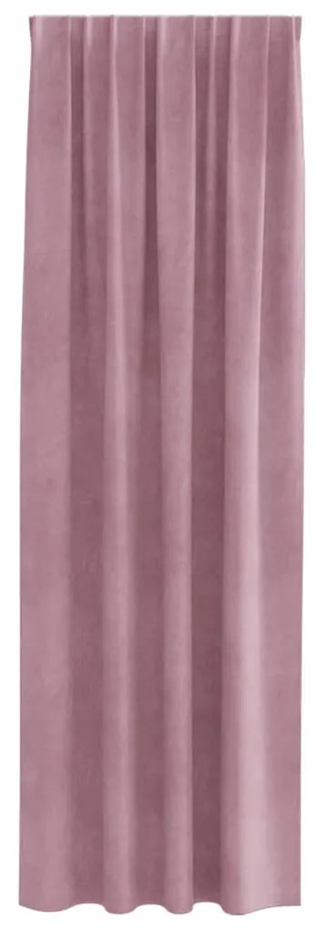 Cortinas Blackout vidaXL com fita superior 2 pcs Veludo Rosa Escuro