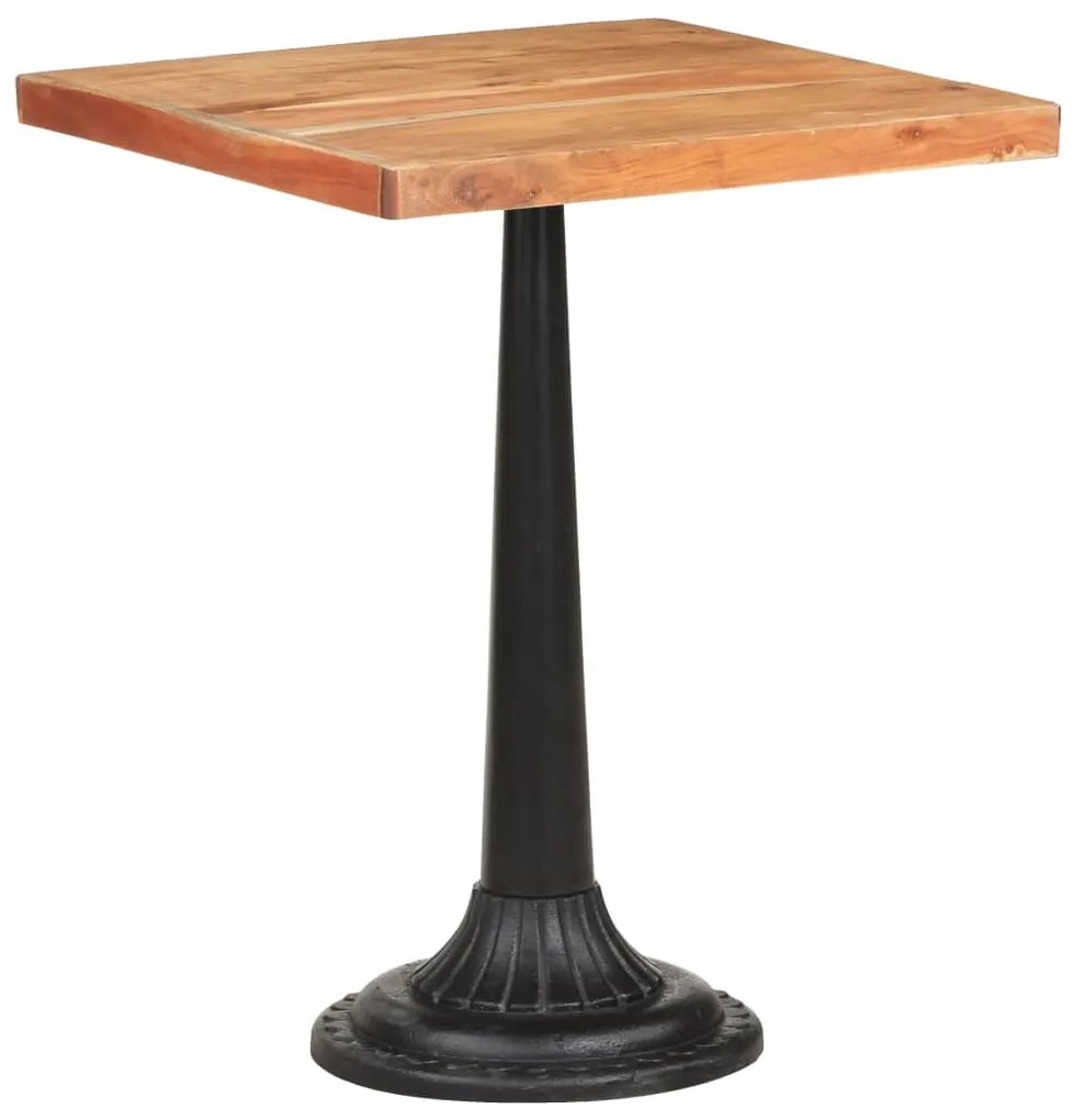 Mesa de bistrô 60x60x76 cm madeira de acácia maciça