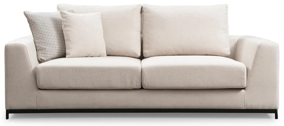 Sofá de 2 Lugares Line – Bege – 201 cm x 102 cm x 84 cm