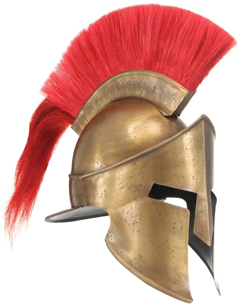 Capacete de soldado grego réplica LARP aço bronze