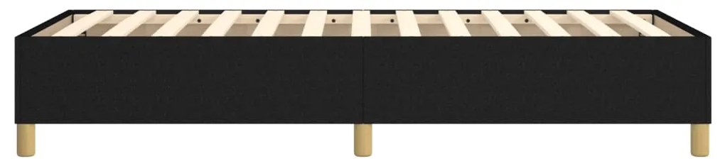 Estrutura de cama sem colchão 90x190 cm tecido preto