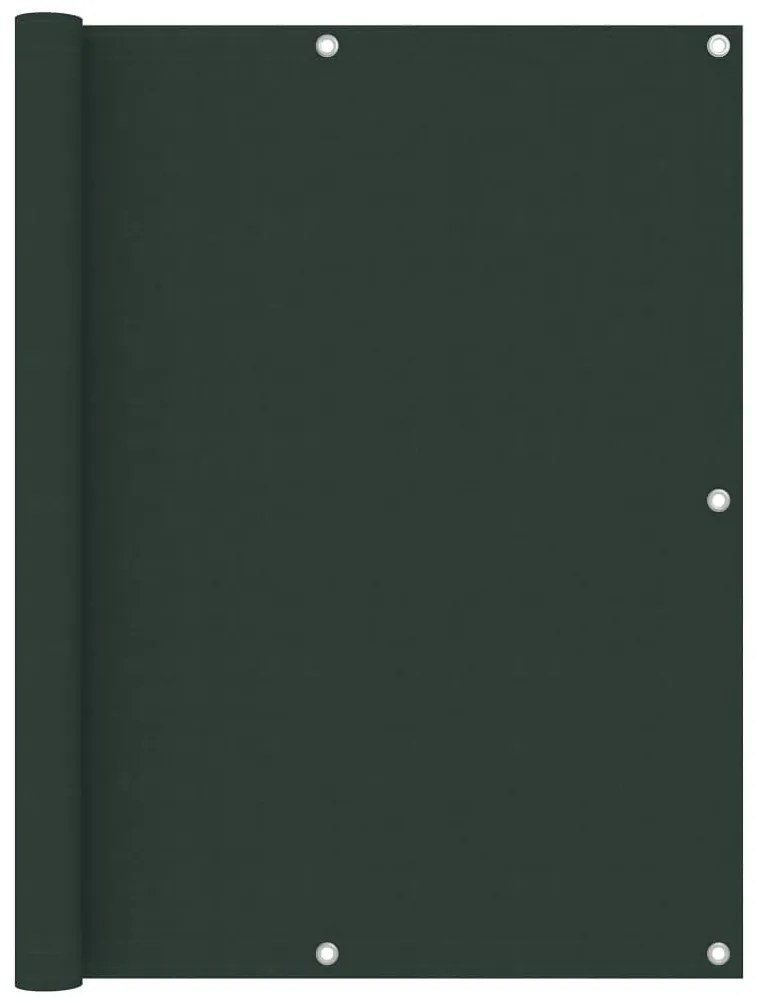 Tela de varanda 120x400 cm tecido Oxford verde-escuro