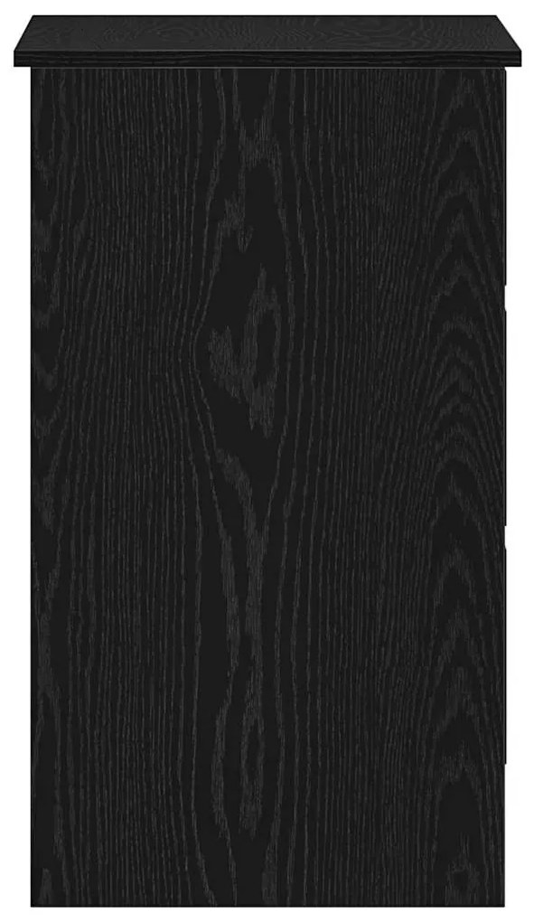 Secretária 90x45x76 cm derivados de madeira cor carvalho preto