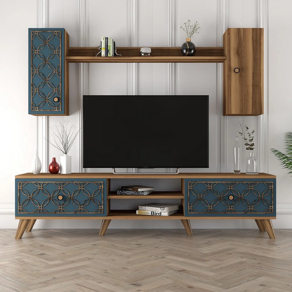 Móvel TV ClassS – Nogueira – 180x44x35 cm
