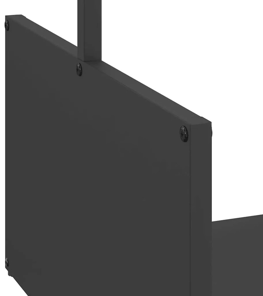 Suporte para lenha 40x40x40 cm aço laminado a frio preto