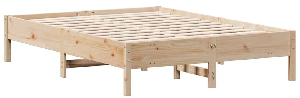 Cama sem colchão 140x190 cm madeira de pinho maciça