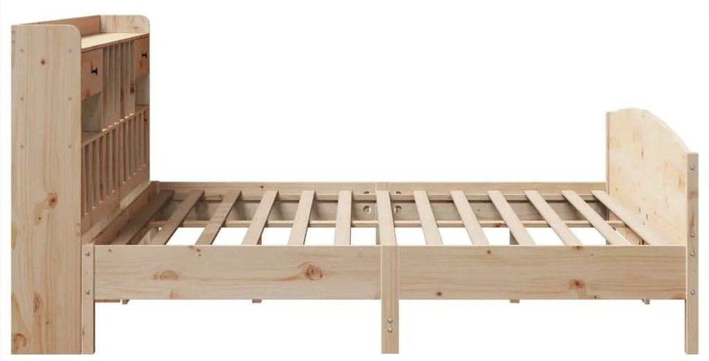 Cama com estante sem colchão 180x200 cm pinho maciço