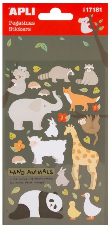 Adesivos - Animais Terrestres 100x203mm Apli