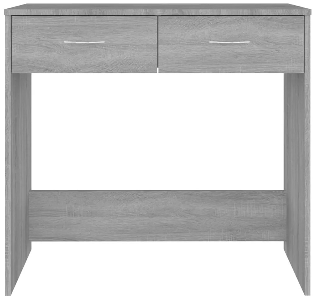 Secretária 80x40x75 cm derivados de madeira cor cinzento sonoma