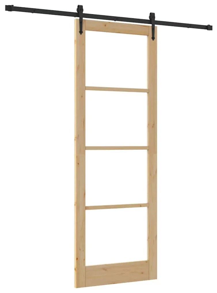 Porta Deslizante vidaXL com Conjunto de Ferragens 'ORKDAL'83x232 cm