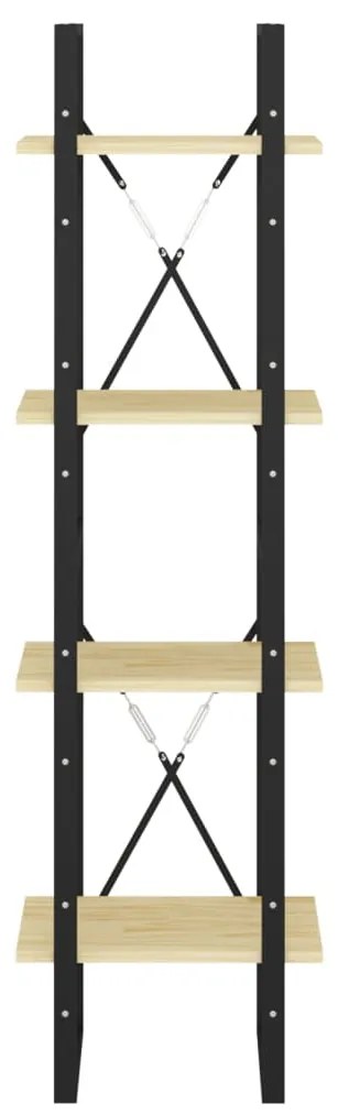 Estante com 4 prateleiras 40x30x140 cm pinho maciço
