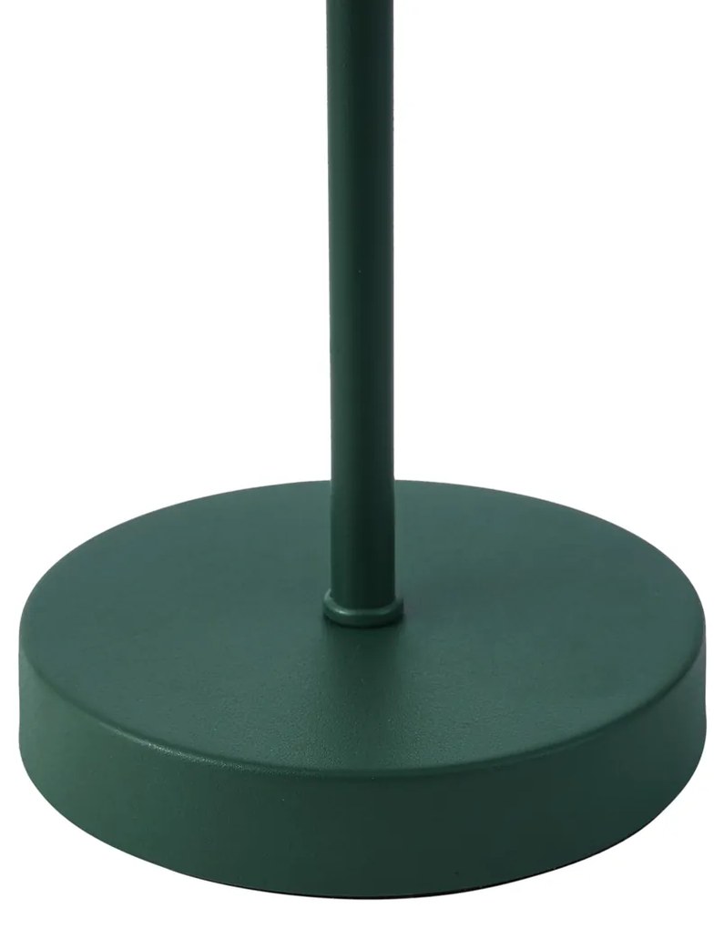 Candeeiro de mesa para exterior verde escuro com LED regulável em 3 níveis IP44 recarregável - Keira Moderno