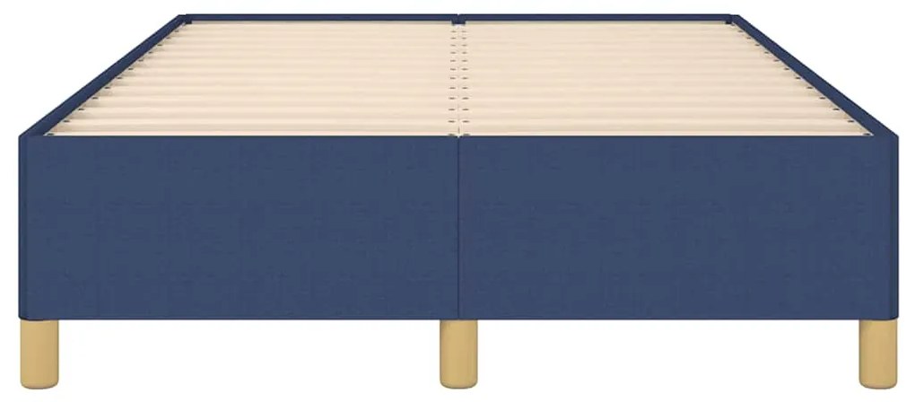Estrutura de cama sem colchão 120x190 cm tecido azul