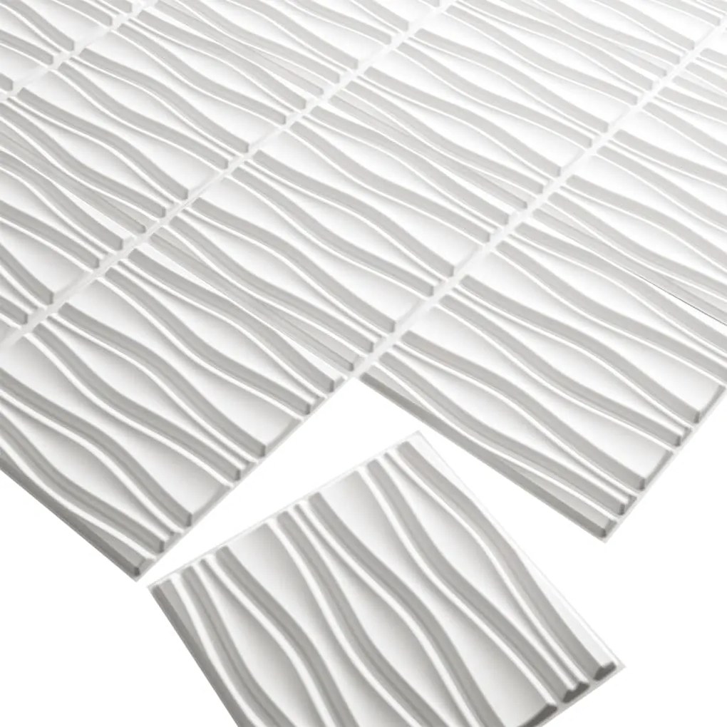 Painéis de parede 3D Flows 12 pcs GA-WA14
