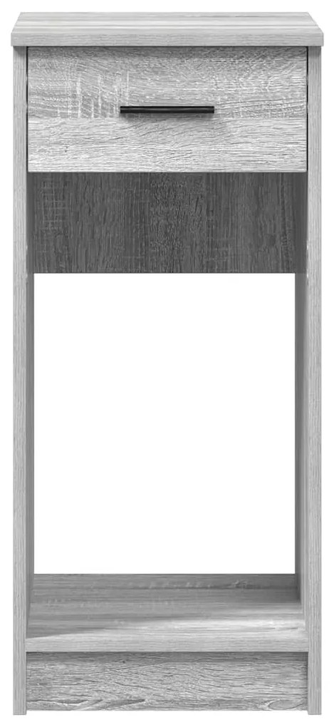 Suporte torre de computador com gaveta 35x45x77 cm cinza sonoma