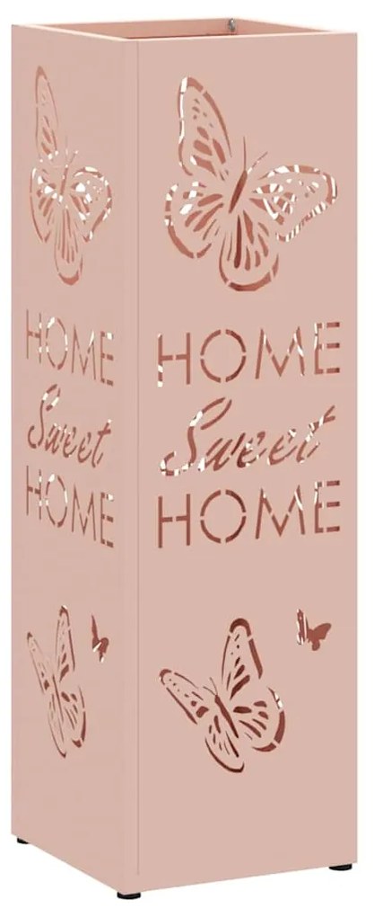Suporte para Guarda-chuva Rosa Metal Padrão Inserções Decorativas