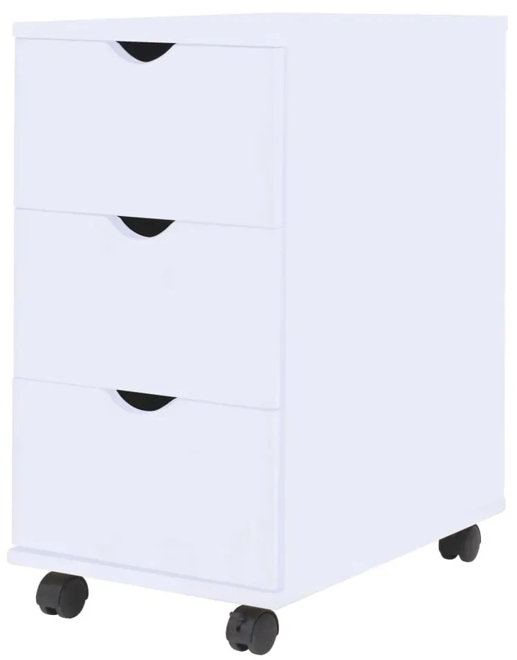 245727 vidaXL Unidade de gavetas 33x45x60 cm branco