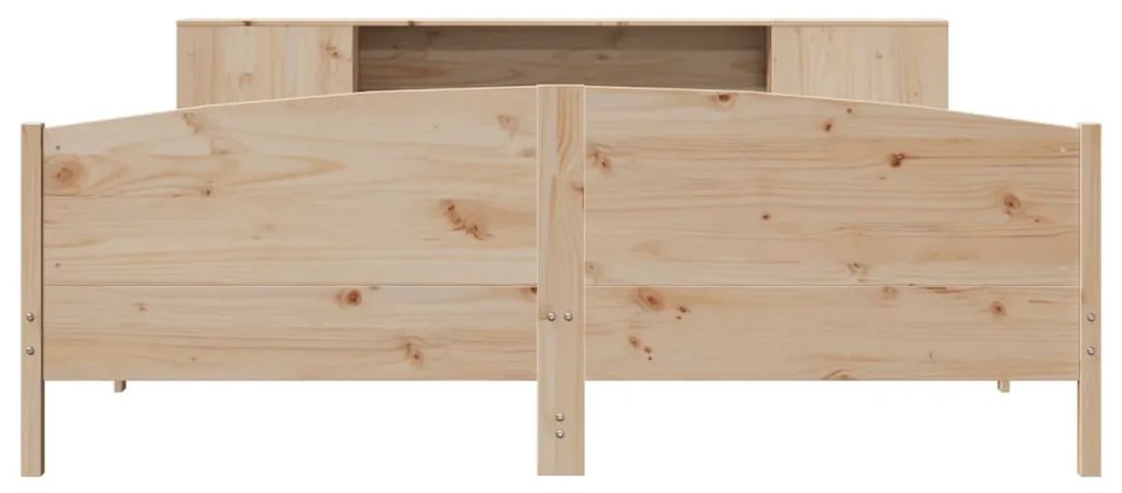Cama com estante sem colchão 200x200 cm pinho maciço