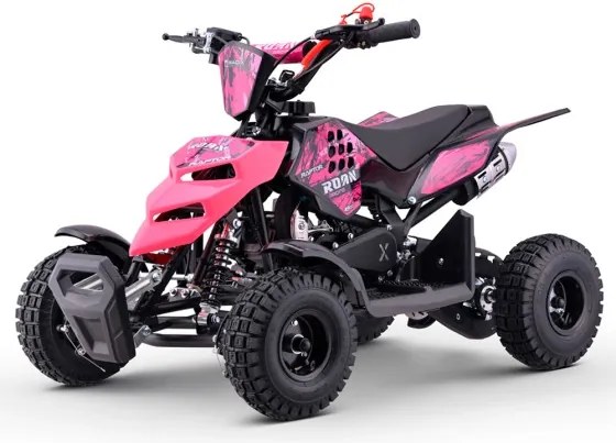 Mini moto 4 gasolina para crianças 49cc Raptor R4 Rosa
