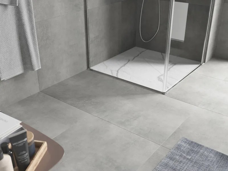 Mexen Hugo base de duche quadrada SMC 90 x 90 cm, pedra branca - 42159090